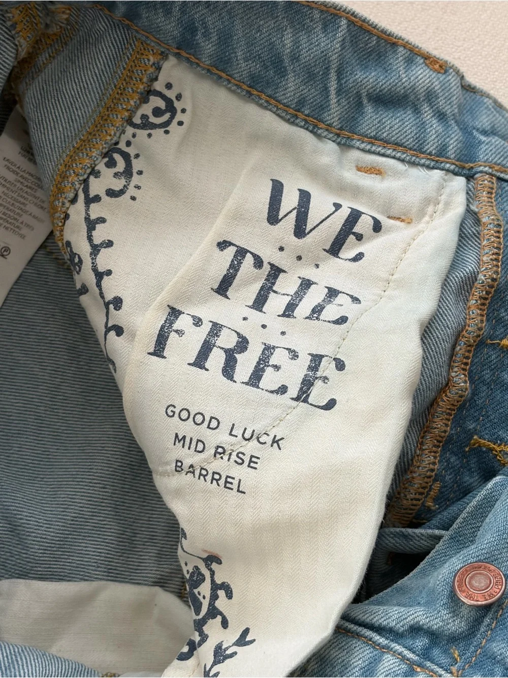 Free People Light Blue High-Rise Flared Jeans
